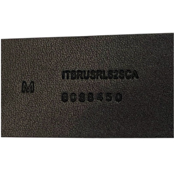 Burberry Brushed Gold Tone Shield Buckle Belt Buckle Prong to holes 31"- 35" NWT - Picture 6 of 8